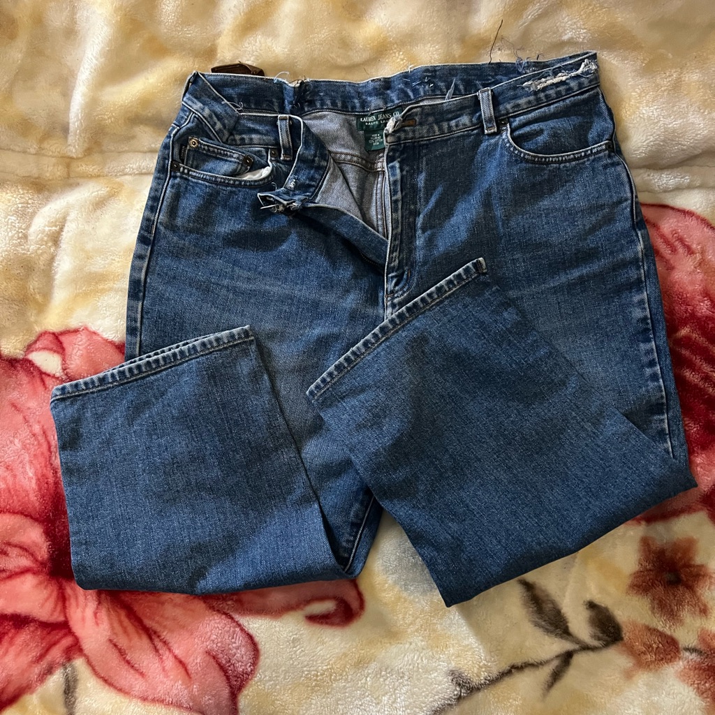 18 Ralph Lauren Denim Stitched Capris Denim
